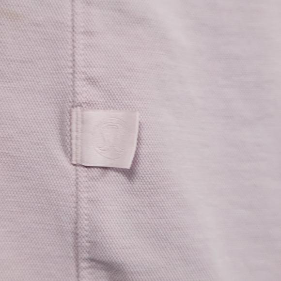 Lululemon Commission Shirt Mens Medium Button Front Pink Long Sleeve Stretch - Picture 6 of 11